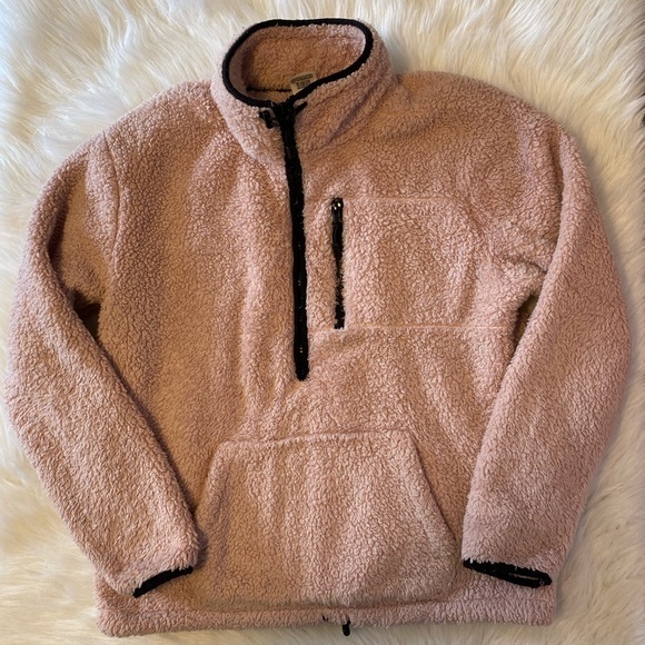 PINK Victoria's Secret Top  Women’s Size Small Half Zip‎ Sweater Top - Picture 1 of 7